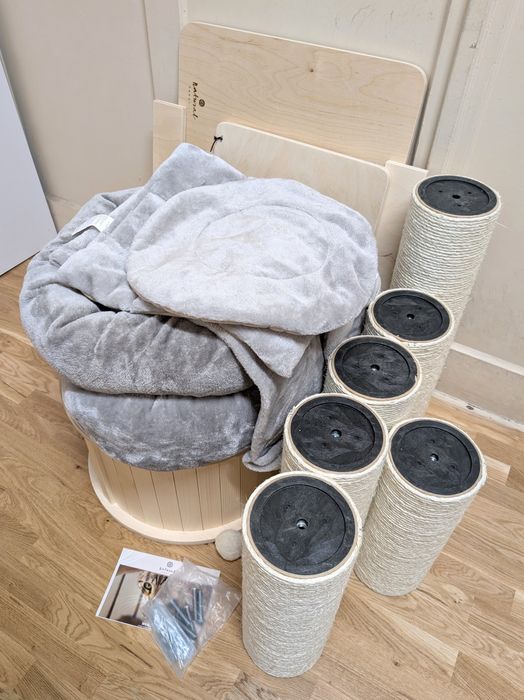 Natural Paradise Drapak dla Kota Magnolia XL Jasnoszary 175 DOMEK PLUS