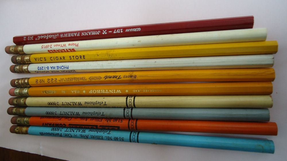 lápis para coleção