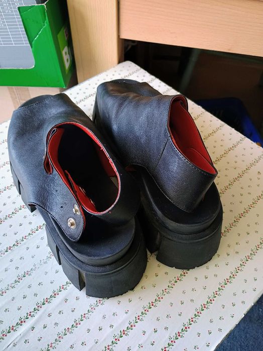 Buty damskie sandały ? na podwyższonej podeszwie