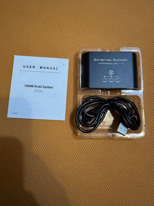 Розгалужувач локальної мережі VEDINDUST 1 на 3 1000mbps