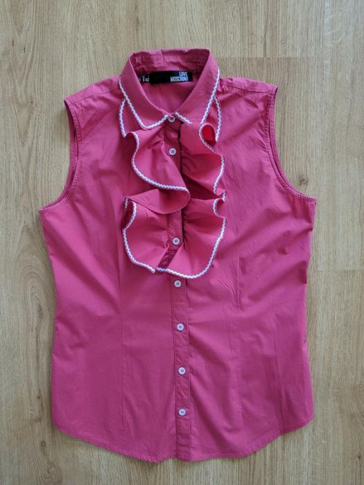Рубашка блуза love moschino distributed by sinv 100% оригинал