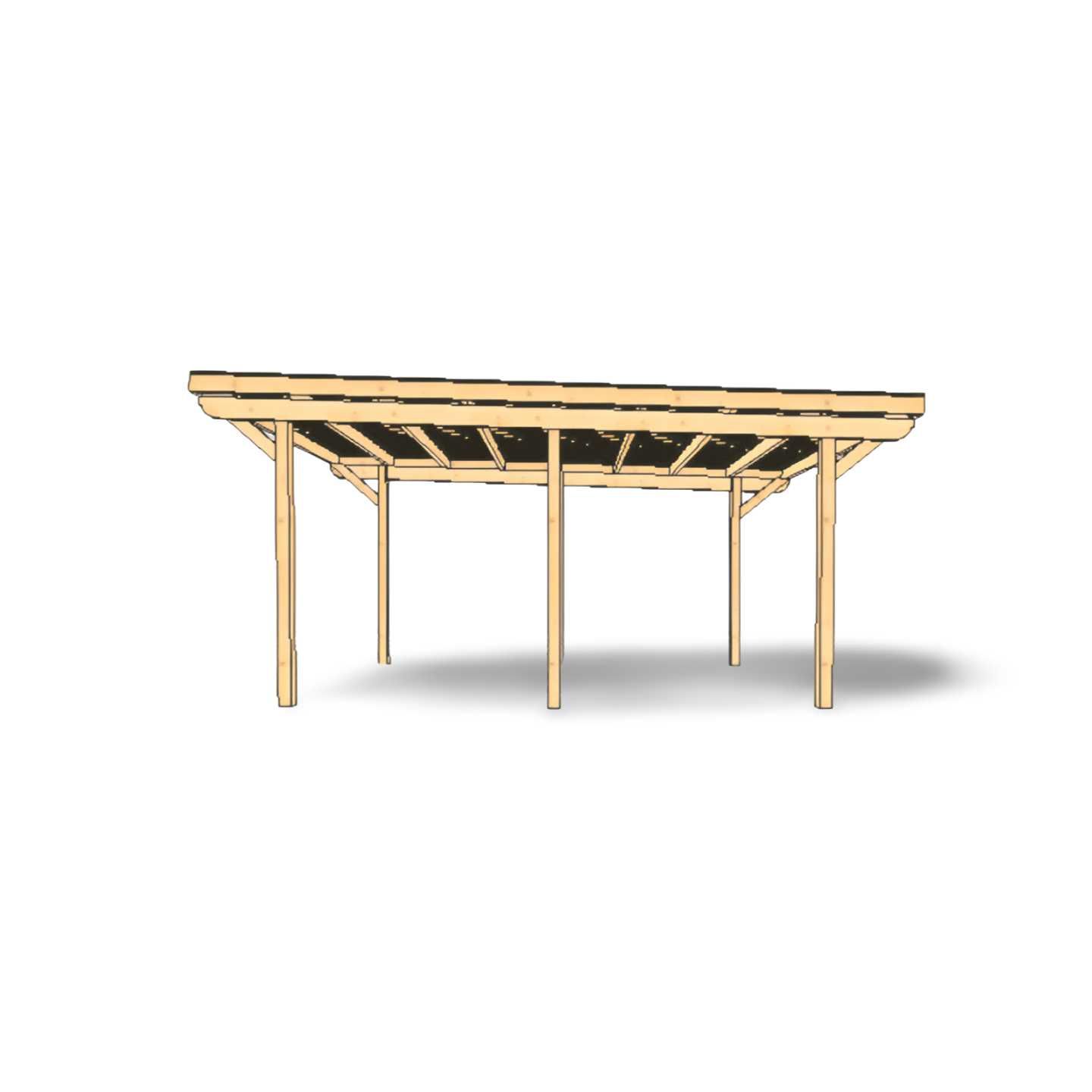 wiata carport 3x5m jednospad