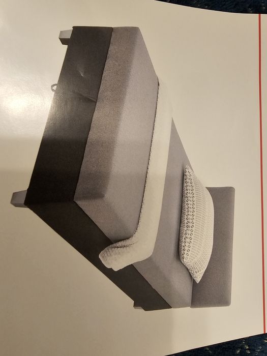 Tapczan,   łóżko Doti  110x200, szary,  nowy