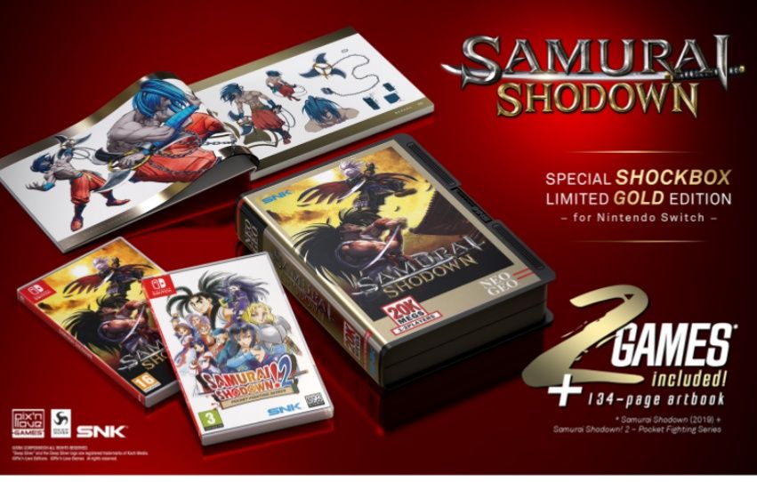 Samurai Shodown Pix'NLove Shockbox Gold Edition Switch Selado.