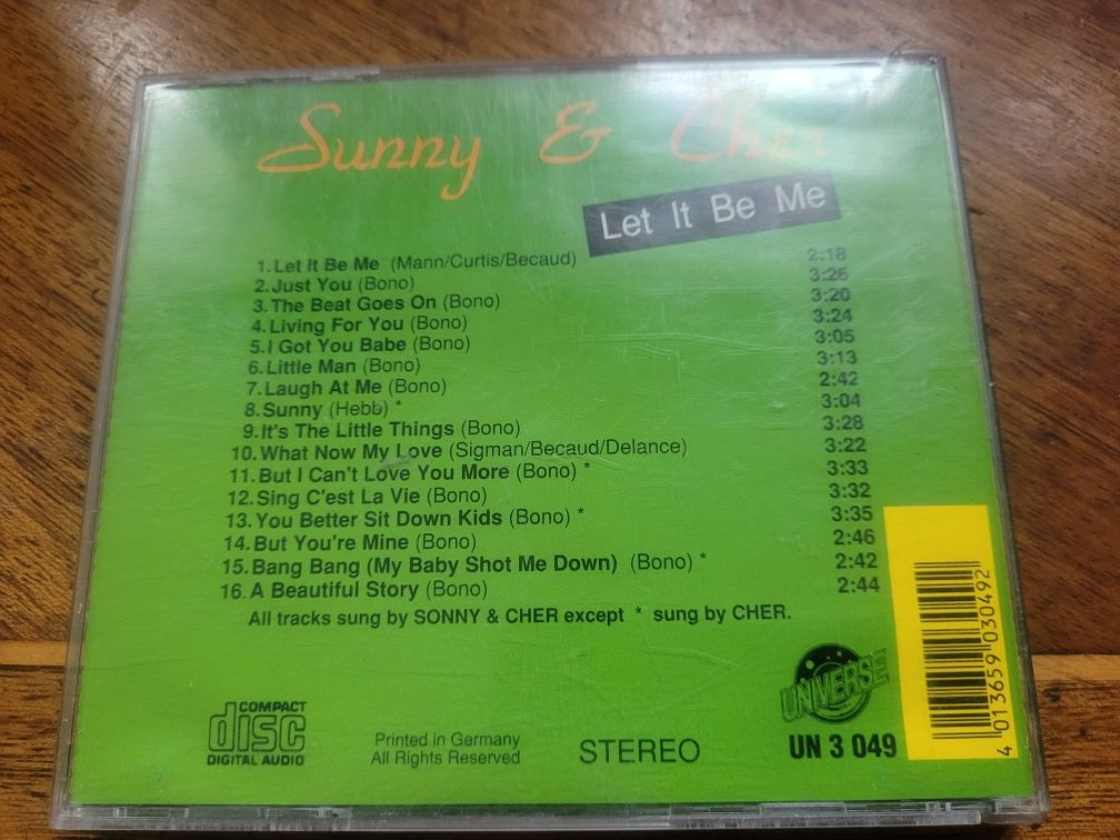 CD Sonny & Cher Let It Be Me 1991 Universe