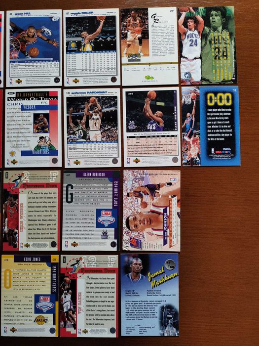 Cartas Basket NBA Coleção Anos 90 Jogadores All-Star Karl Malone...