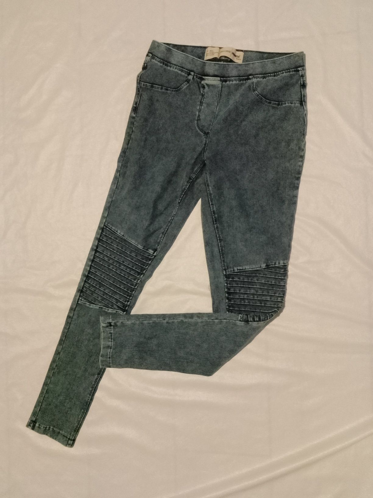Spodnie jeansowe Dziewczynka 146/152 Legginsy Granatowy