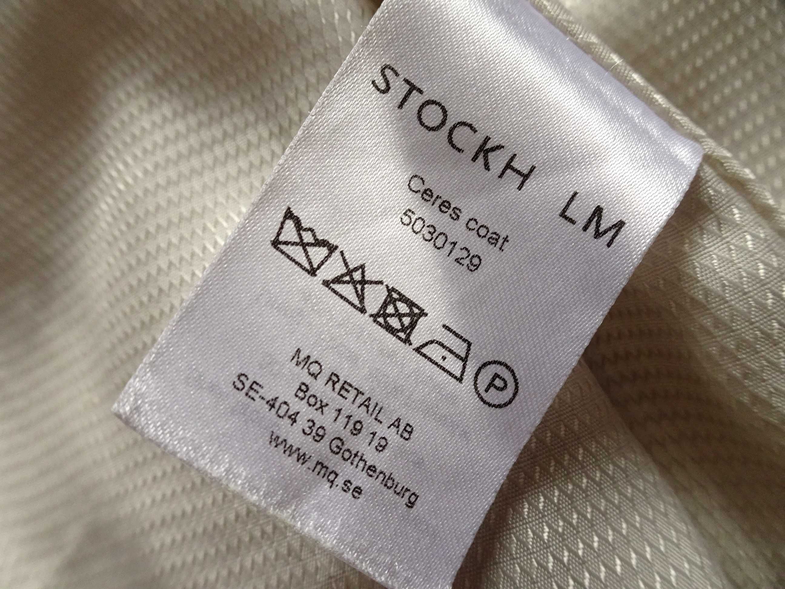 Stockh LM  płaszcz wiosenny wełna wool 40
