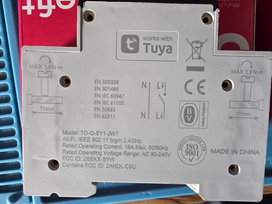 Disjuntor inteligente 16A wifi Tongou