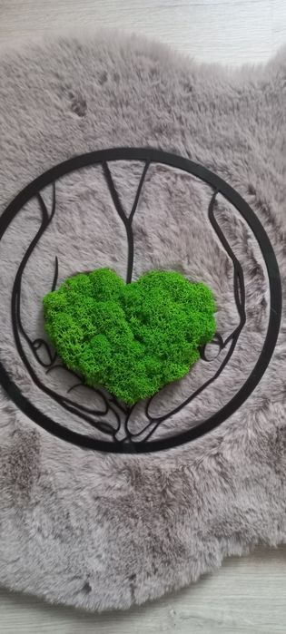 Obraz z mchu finskiego