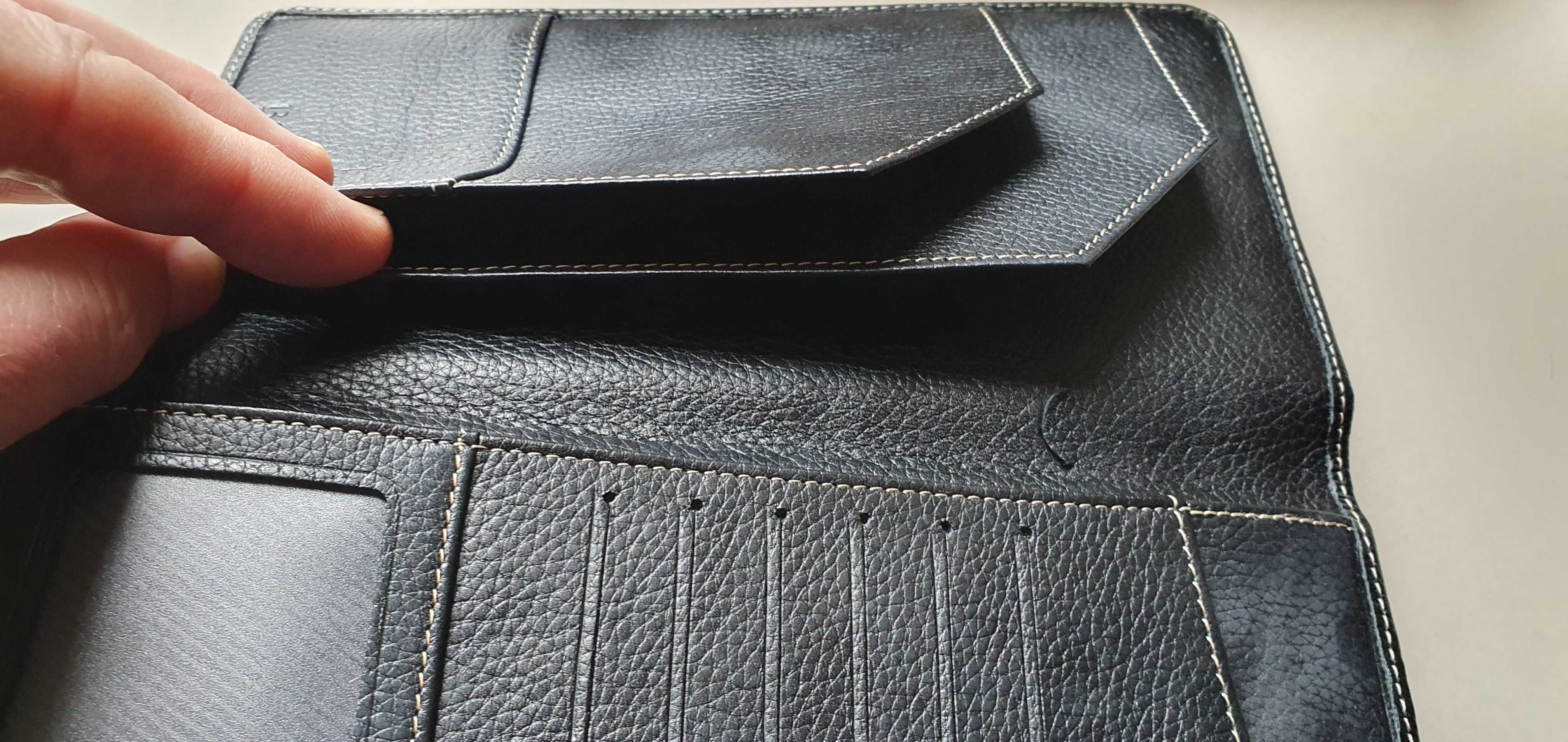 Portfel, organizer, cardholder premium Hugo Boss skóra naturalna
