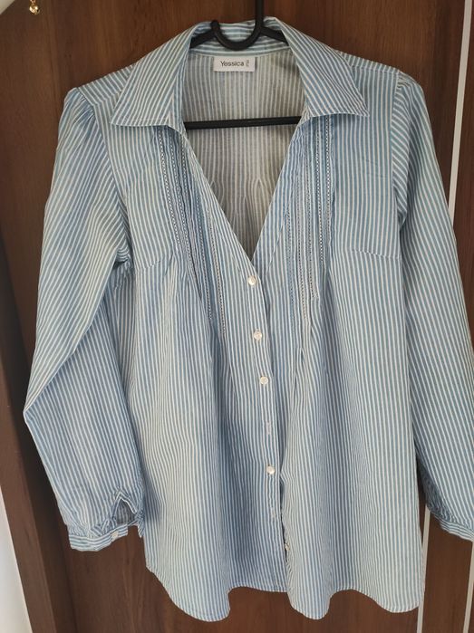 Koszula w paski elegancka, damska