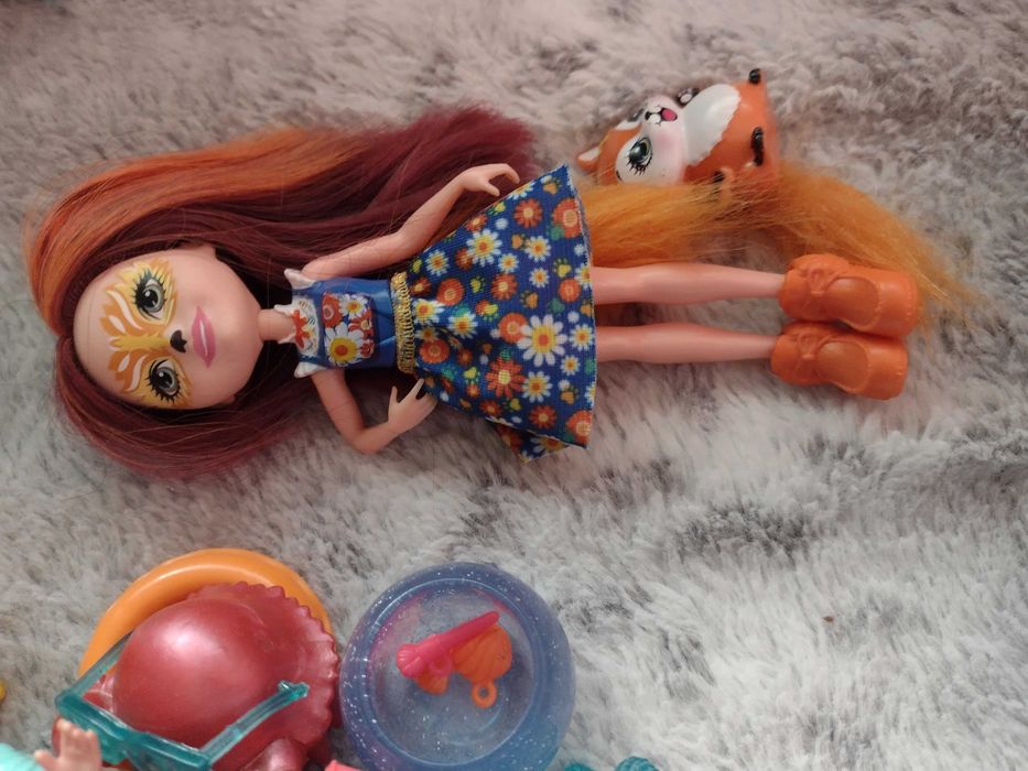 Lalka enchantimals zestaw lisek plus zwierzątko