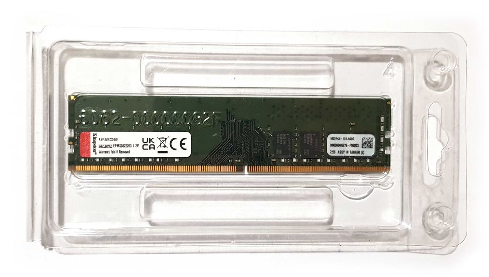 Kingston 8GB DDR4 Memory Module 3200 MHz DIMM KVR32N22S8/8