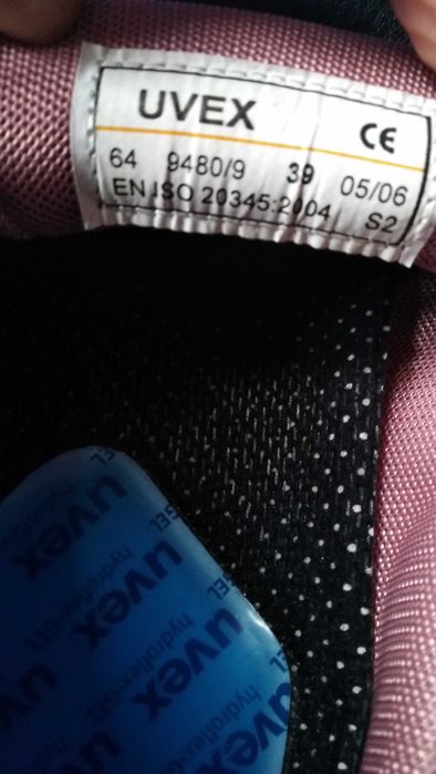 UVEX damskie buty półbuty wsuwane  robocze skóra NOWE r.39