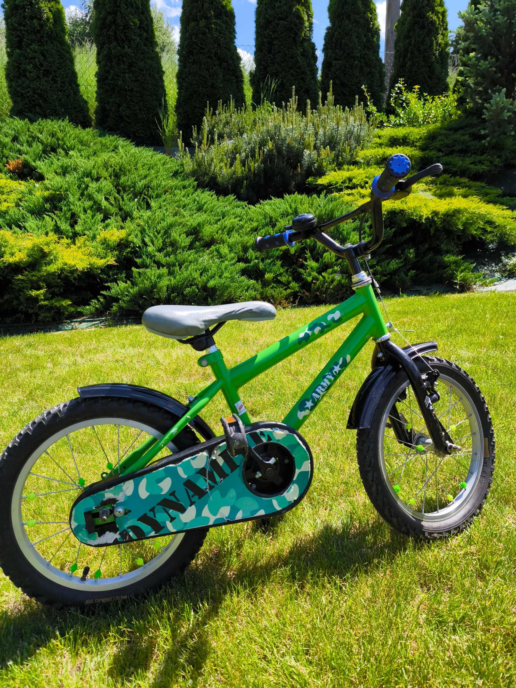 Rower koła 16" zielony