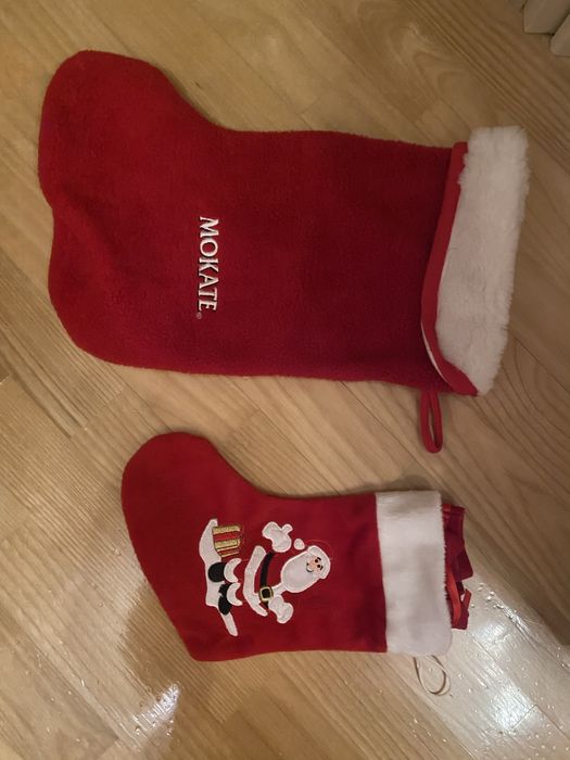 Skarpetki na prezenty Mikołaja Mikołajki