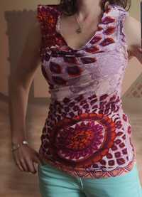 Top, t-shirt manga curta, Desigual S