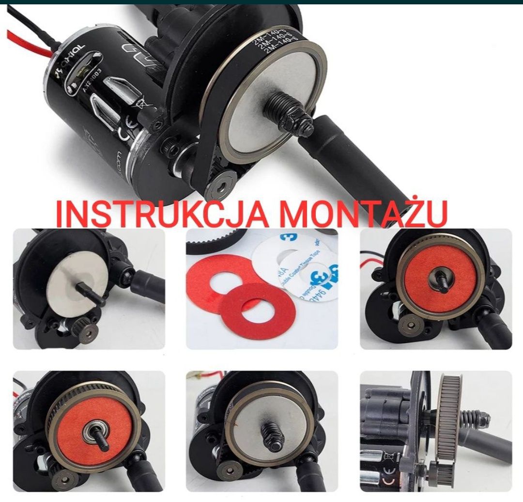 Napęd pasowy zamiast zębatki ZMIEJSZ CHAŁAS SWOJEGO MODELU AXIAL scx