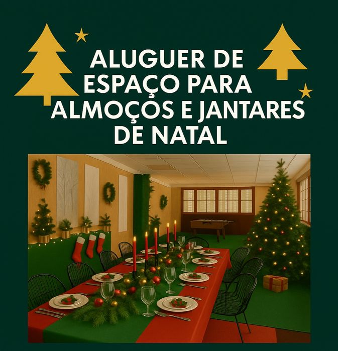 Espaço para almoços e jantares de Natal