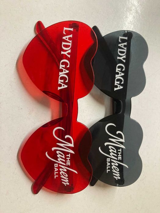 2 Óculos Formato Coração "Lady Gaga Mayhem"