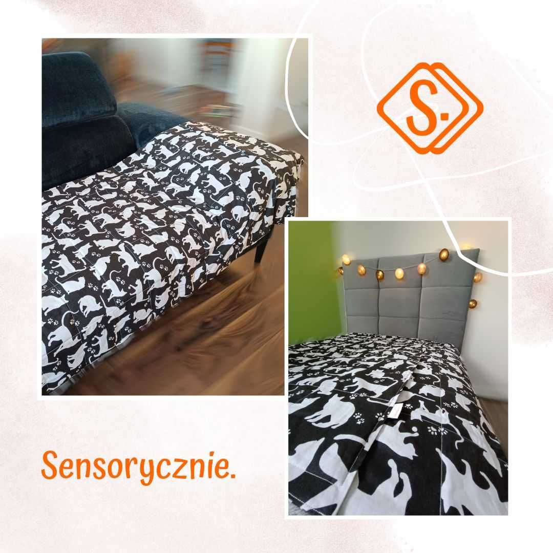 120x180 Kołdra obciążeniowa kołderka sensoryczna do 8kg WZORY