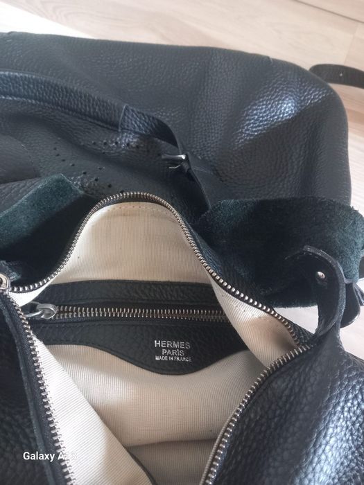 Hermes Paris vintage skórzana torebka