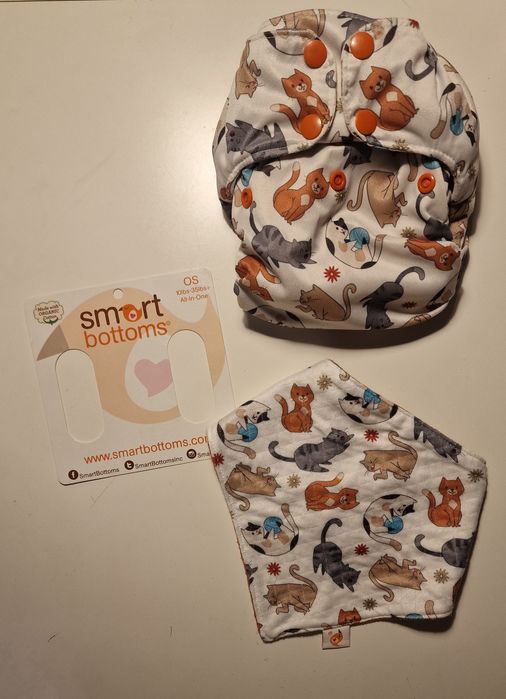 Smart Bottoms 3.1 pielucha + bib wielorazowa wielopielo AIO OS