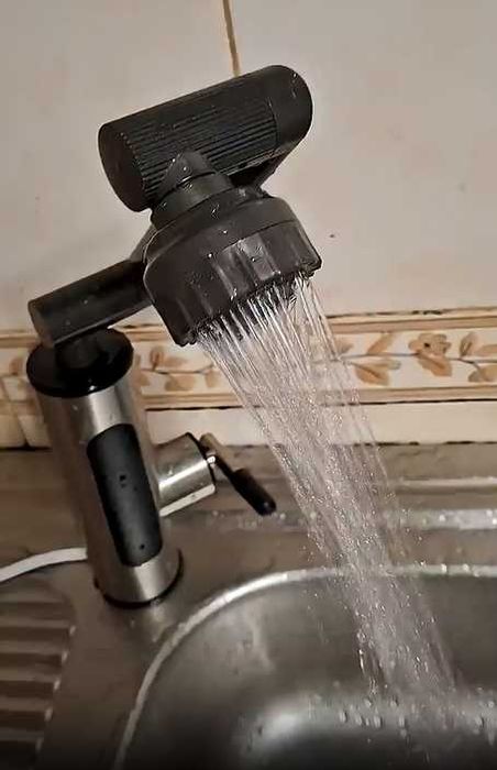 Проточный водонагреватель смеситель бойлер кран дисплей режимы струй