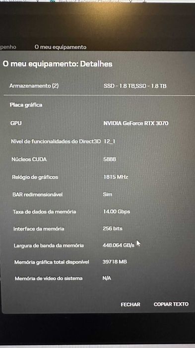 Placa Gráfica RTX 3070 EVGA FTW3