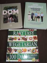 Książki kulinarne 3 sztuki Rarytasy wegetarian i inne