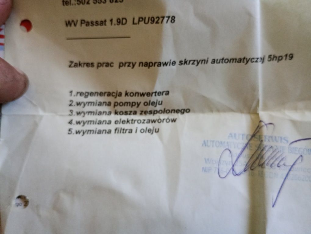 Sprzedam skrzynie automatyczna do passata