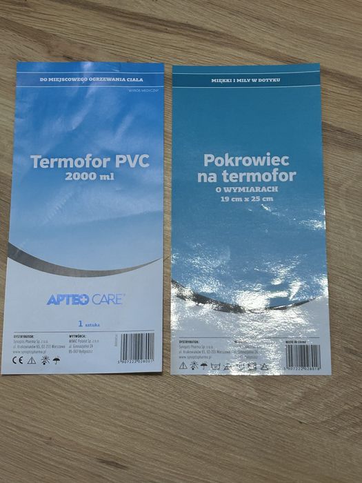 Nowy Termofor 2l Apteo gumowy PCV niebieski