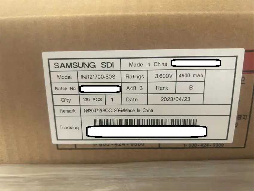 Original Samsung 50S 5000mah 35ah Vap lítio bacteria