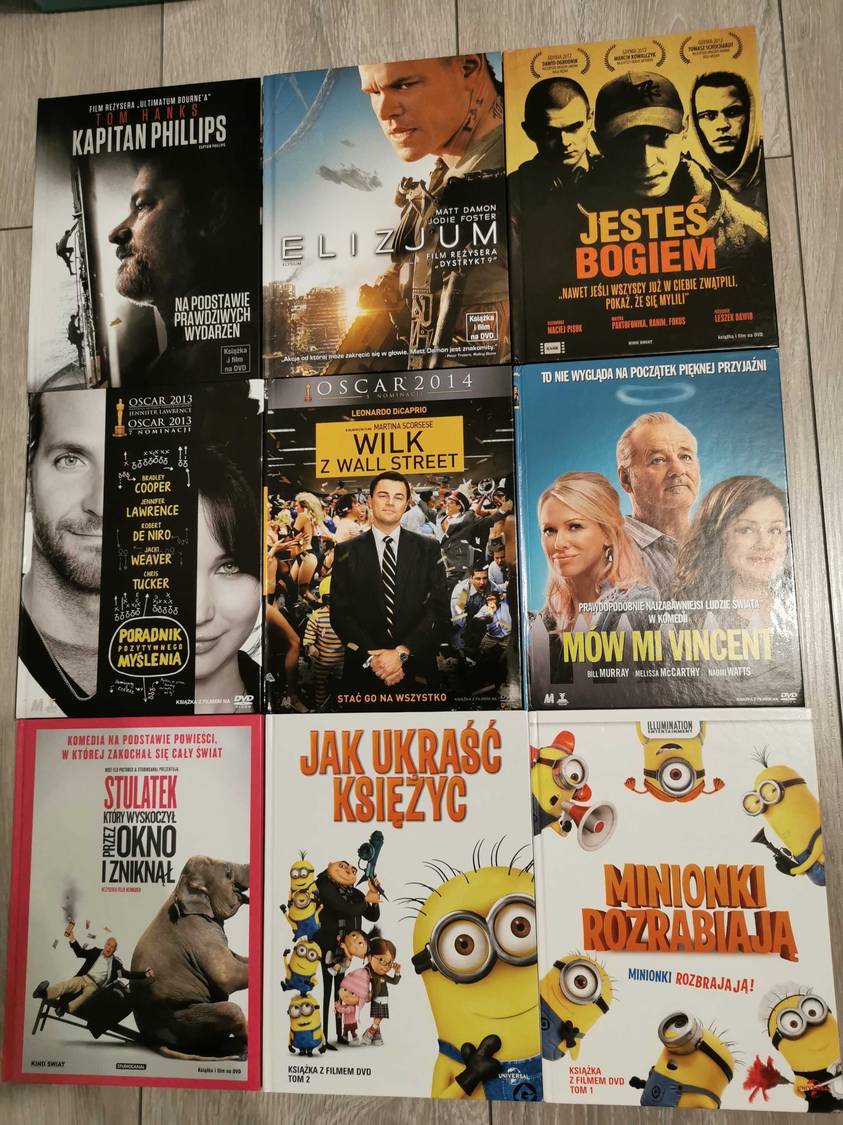 Zestaw filmów na DVD (płyta + książka)