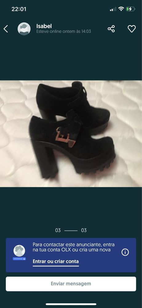 Sapatos camurça pretos
