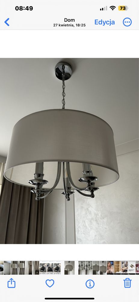 Lampa sufitowa biała