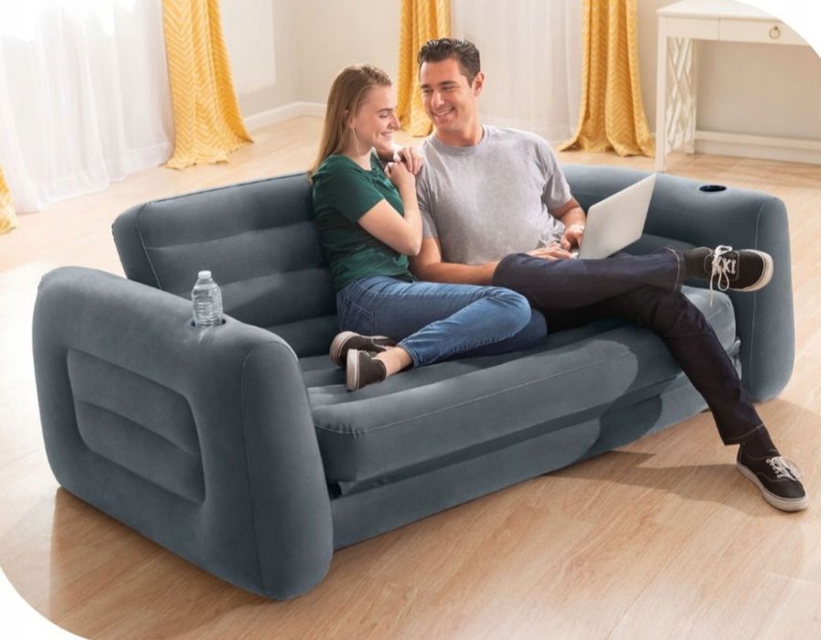 Materac dmuchany INTEX dwuosobowy sofa rozkładana M4