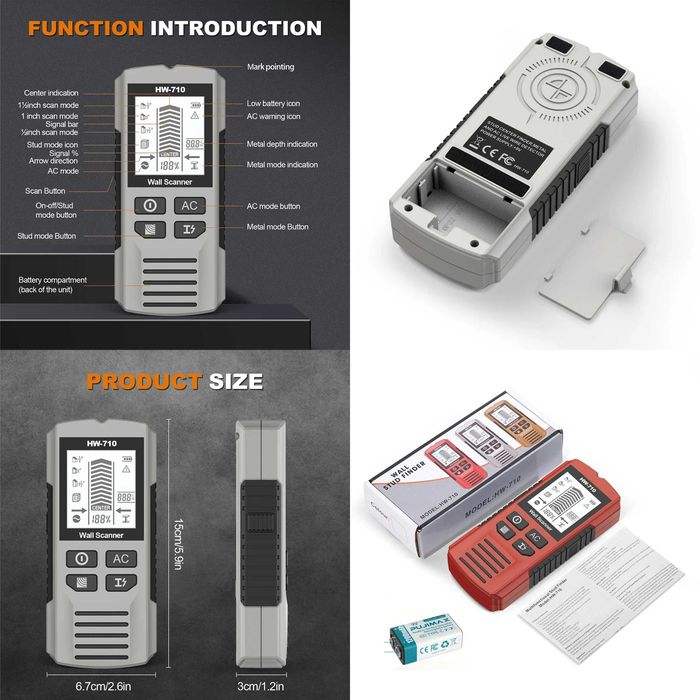 Fnirsi ERD10 WD01 WD02 HW710 детектор излучения проводки метала дерева