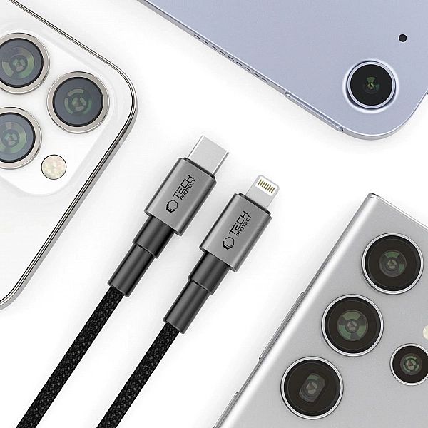 Kabel Tech-Protect Ultraboost DNA USB-C / Lightning PD27W/3A 25 cm - s