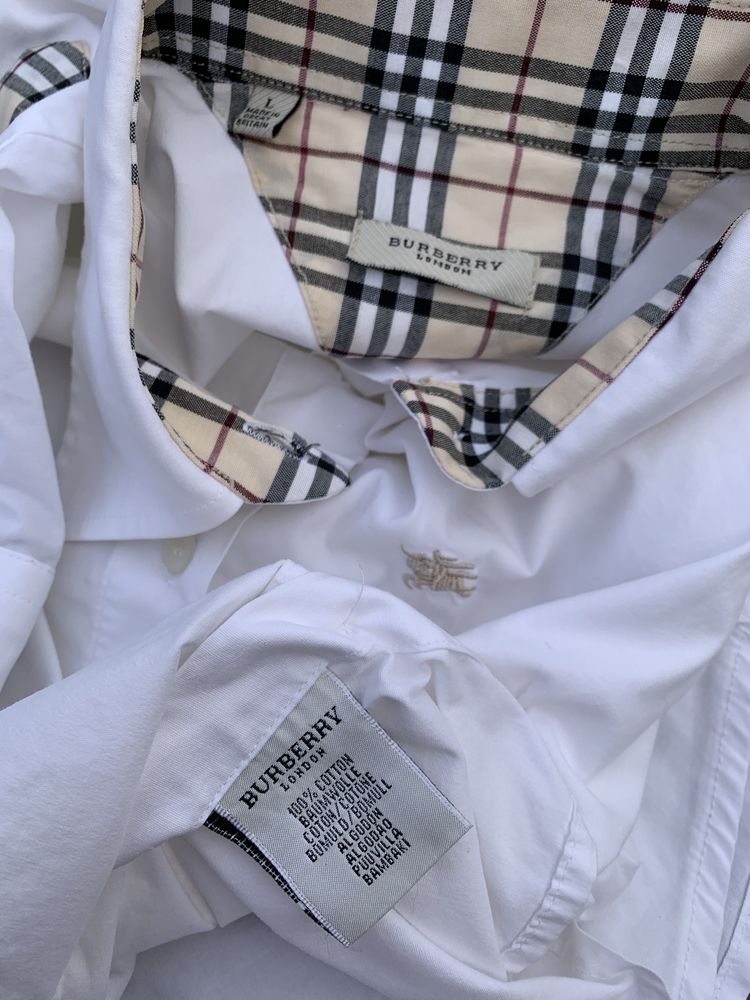 Burberry London Vintage Women Shirt Made in Great Britain рубашка С-М