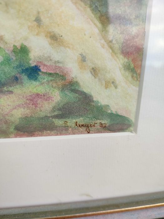 Obraz Akwarela - ręcznie malowana - podpis Autora - Ciekawa -