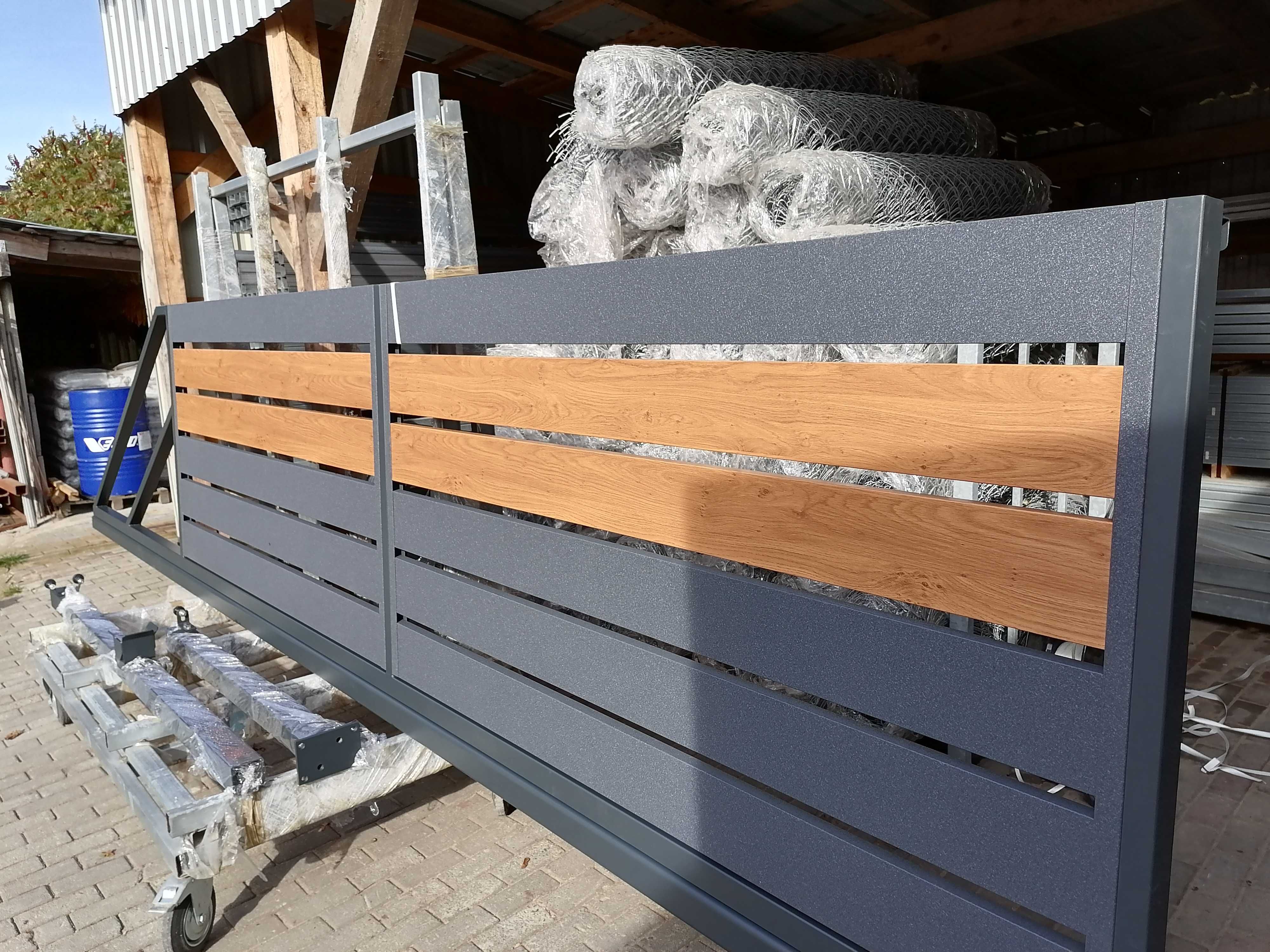 Ogrodzenie 3D brama dwuskrzydłowa przesuwna furtka przęsło Palisada