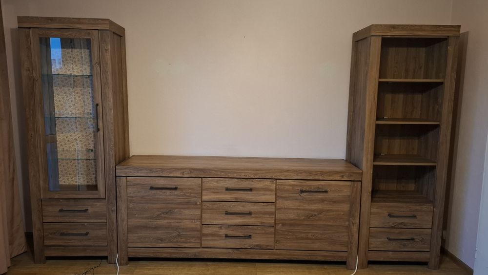 Komplet mebli black red white