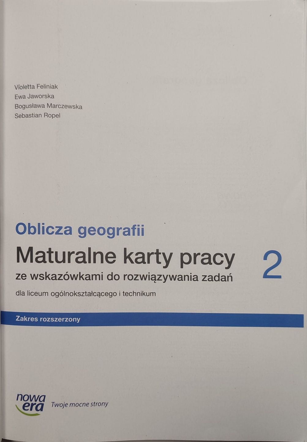 Maturalne karty pracy Oblicza Geografii klasa 2 ROZSZERZENIE