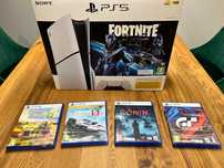 Konsola + 4 gry Sony PlayStation 5 Slim D Chassis (PS5) 1TB z napędem