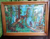 Продам картину "Ведмеді в лісі"
