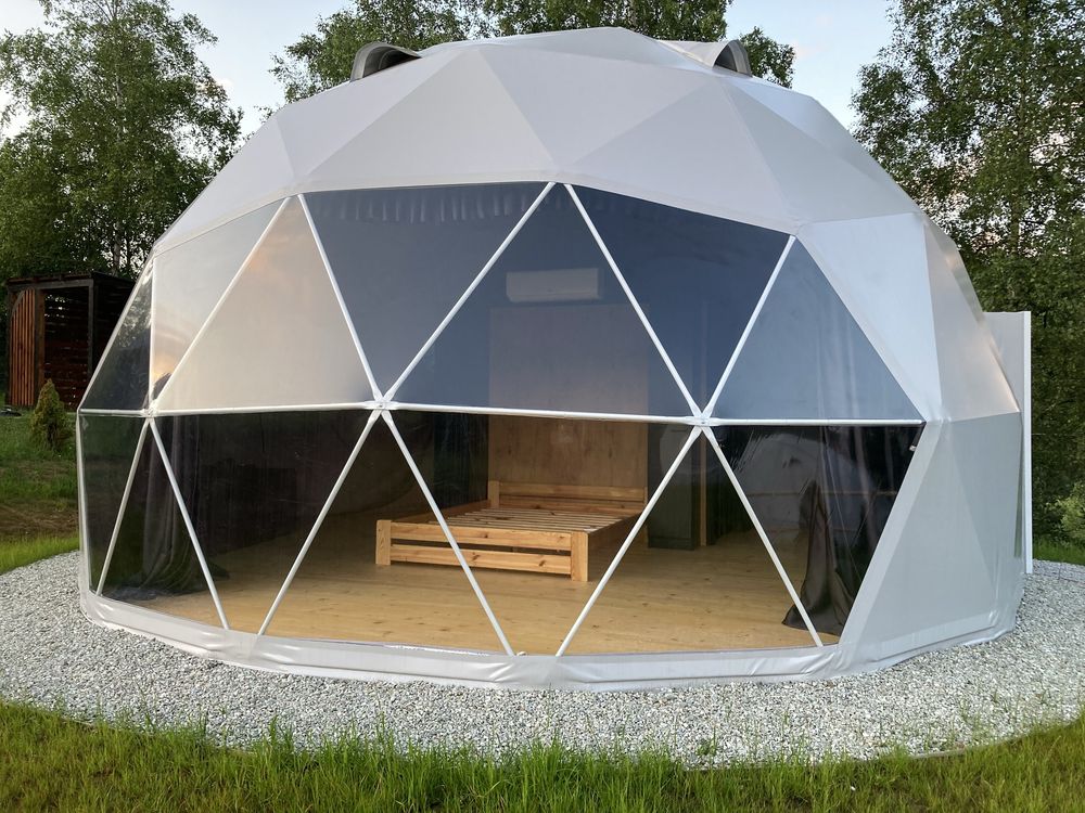 Namiot kopułowy, Kanadyjski wersja ZIMOWA, glamping,  6 m,  caloroczny