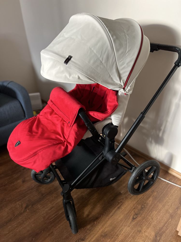 Spacerówka Cybex Priam Scuderia Ferrari + śpiworek Cybex Ferrari