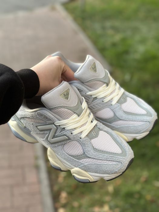 37 40 Жіночі замшеві кросівки New Banalce 9060 light grey сірі легкі